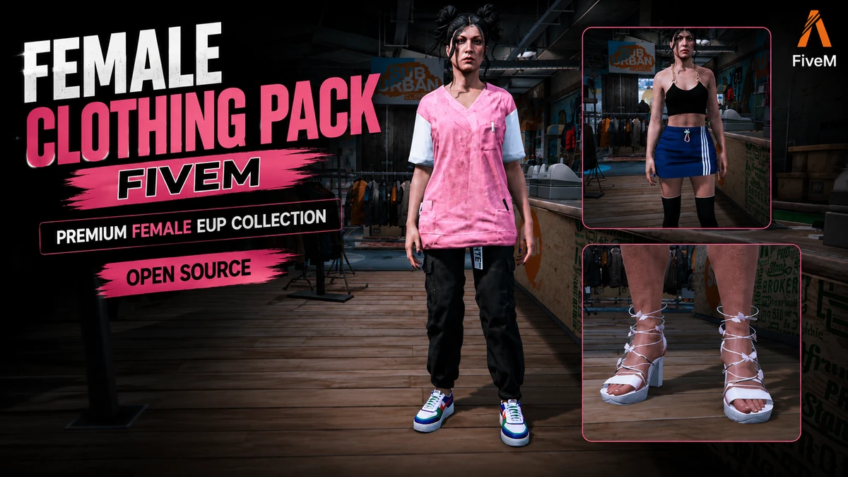Female Clothing Pack FiveM | Premium Female EUP Collection | Open Source